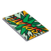 PLATSCHER Spaß Retro Comic Pop Kunst, Dichtung und Notizblock (Rechte Seite)