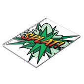 PLATSCHER Spaß Retro Comic Pop Kunst, Dichtung und Notizblock (Linke Seite)