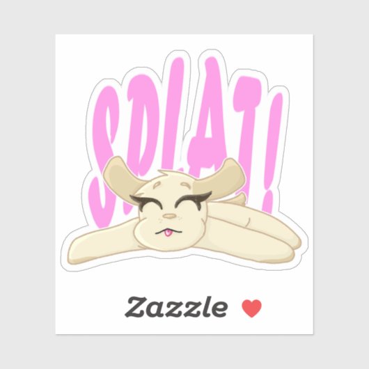 Platscher WelpenVinyl-Sticker Aufkleber (Blatt)