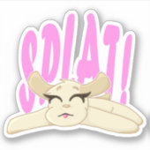 Platscher WelpenVinyl-Sticker Aufkleber (Vorderseite)