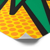 PLATSCHES Comic Book Pop Kunst, Dichtung und Musik Poster (Ecke)