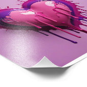 platsches Herz Fotodruck (Ecke)