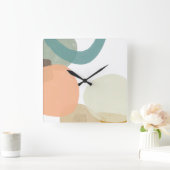 Plättchen Quadratische Wanduhr (Zuhause)