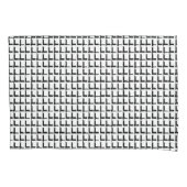 Plättchenklammer Schwarz-Weiß-Quadrate Kissenbezug (Vorderseite)