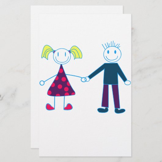 Platte Briefpapier (Vorne/Hinten)