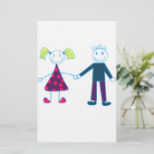 Platte Briefpapier (Stehend Vorderseite)