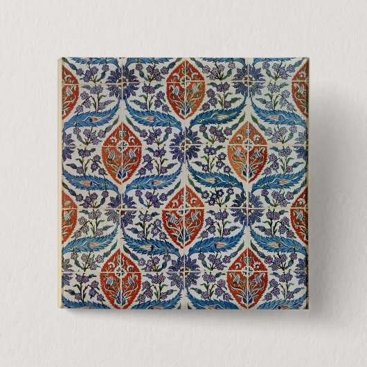 Platte der Isnik Töpferwarefliesen Button (Vorderseite)