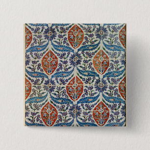 Platte der Isnik Töpferwarefliesen Button