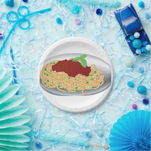 Platte des Spaghetti-Papier-Tellers Pappteller (Party)