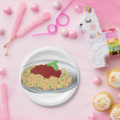 Platte des Spaghetti-Papier-Tellers Pappteller (Party)