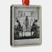 Platte Engravers, die mit Galerie arbeiten Ornament Aus Metall (Rechts)