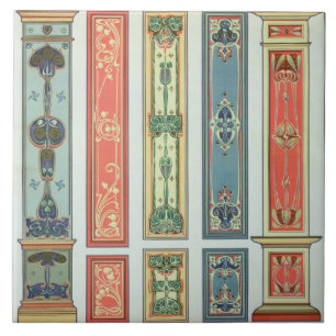 Platte entwirft, Platte XII von PU "der modernen Fliese