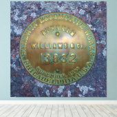 Platte für Dampflokomotive Leinwanddruck (Insitu (Holzboden))