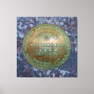 Platte für Dampflokomotive Leinwanddruck