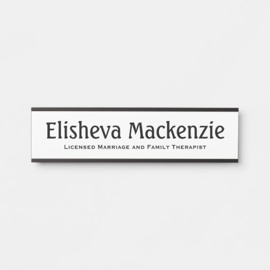 PLATTE FÜR DIE HANDELSBEHANDLUNG TÜRSCHILD (Vorderseite )