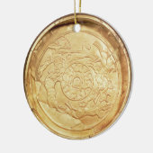 Platte (Gold) Keramik Ornament (Links)