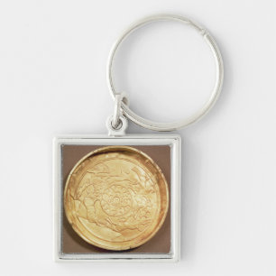 Platte (Gold) Schlüsselanhänger