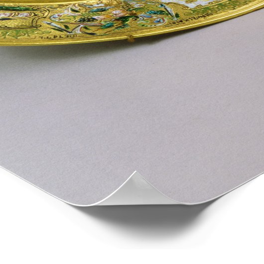 Platte im Besitz von Tsar Alexei Mikhailovich Roma Poster (Ecke)