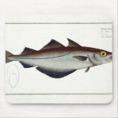 Platte LXVIII der Pollacks (Pollachius Pollachius) Mousepad (Vorne)
