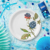 Platte mit BlackBerry-Beerenholz Pappteller (Party)
