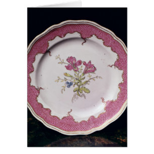 Platte mit botanischem Entwurf