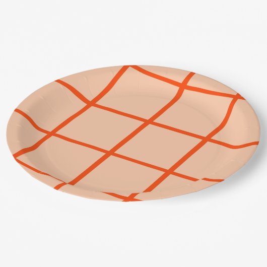 Platte mit niedlicher Bauweise Pappteller (Schrägansicht)