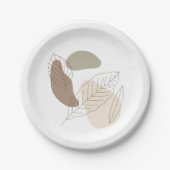 Platte Pappteller (Vorderseite)