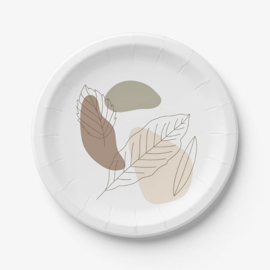 Platte Pappteller (Vorderseite)