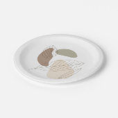 Platte Pappteller (Schrägansicht)