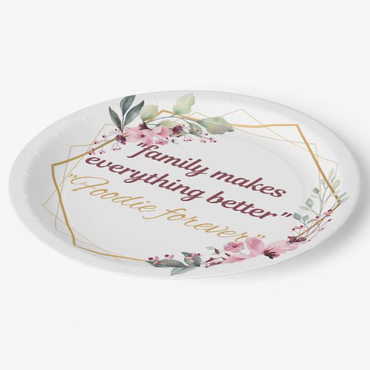 Platte Pappteller (Schrägansicht)