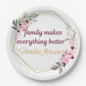 Platte Pappteller (Vorderseite)