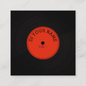 Platte-Schallplatte Quadratische Visitenkarte (Vorderseite)