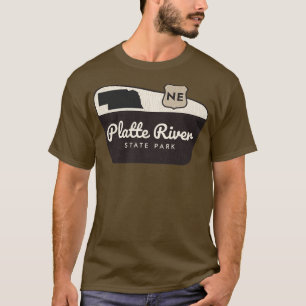 Platte Staat Park Nebraska Begrüßungszeichen T-Shirt
