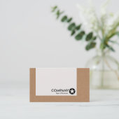 Platte - Stern - Sammelpack Visitenkarte (Stehend Vorderseite)