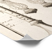 Platte VI: Windinstrumente aus der Enzyklopädie Poster (Ecke)