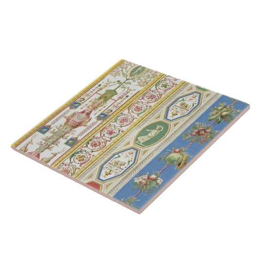 Platte vom RAPHAELLoggia in Vatikan, engr Fliese (Seite)