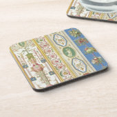 Platte vom RAPHAELLoggia in Vatikan, engr Getränkeuntersetzer (Linke Seite)