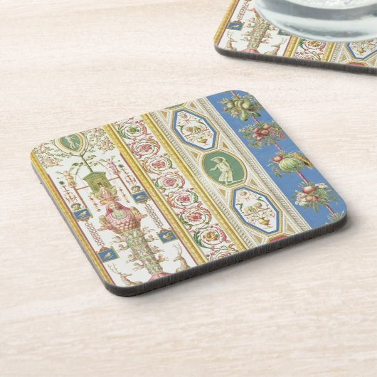 Platte vom RAPHAELLoggia in Vatikan, engr Getränkeuntersetzer (Linke Seite)