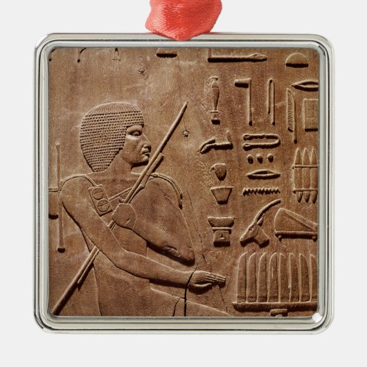 Platte von einer Nische Silbernes Ornament (Vorne)
