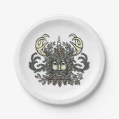 Platte Winter-Greenman Holiday/Solstice Pappteller (Vorderseite)