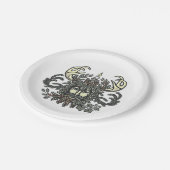 Platte Winter-Greenman Holiday/Solstice Pappteller (Schrägansicht)