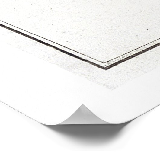 Platte XLV von "Ichthyol" (Solea Solaea) Poster (Ecke)