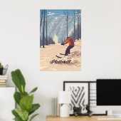 Plattekill Catskill Mountains NY USA Skigebiet Poster (Heimbüro)