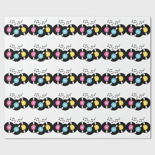 Platten 45s geschenkpapier (Flach)