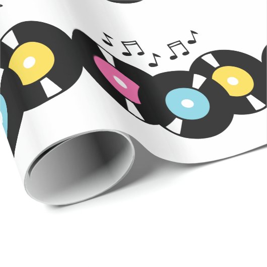 Platten 45s geschenkpapier (Rolleneckpunkt)