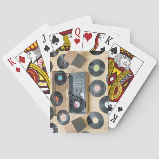 Platten auf Boden 2 Spielkarten (Rückseite)