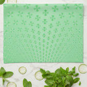 Platten auf Mint Green Kitchen Handtuch (Gefaltet)