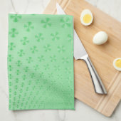 Platten auf Mint Green Kitchen Handtuch (Viertel Falte)