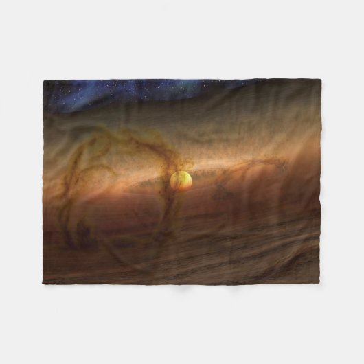 Platten aus planetbildenden Materialien, Rundstein Fleecedecke (Vorderseite (Horizontal))