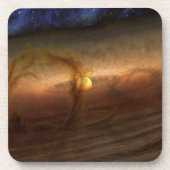 Platten aus planetbildenden Materialien, Rundstein Getränkeuntersetzer (Vorderseite)